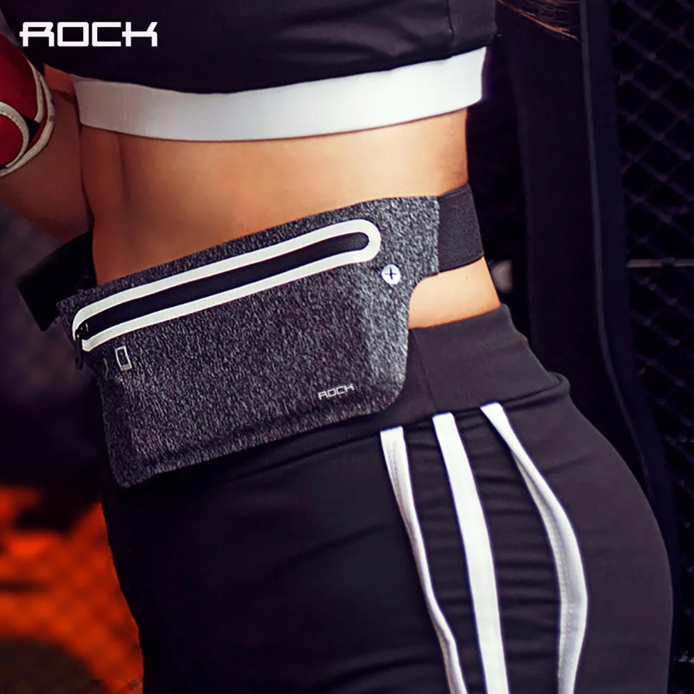 

ROCK sports Running slim waist bag flexibility and convenience phone bag for iphone 7 7 plus 6" or smaller smartphone