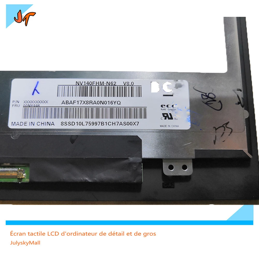 For ASUS VivoBook flip 14 TP410UA TP410U 14 inch LCD monitor LCD touch screen assembly + with frame NV140FHM-N62 V8.0 For ASUS VivoBook flip 14 TP410UA TP410U 14 inch LCD monitor LCD touch screen assembly + with frame NV140FHM-N62 V8.0
