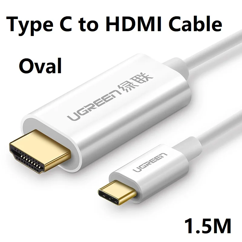 UGREEN Type-C к HD 4K Tou HDMI-совместимый Штекерный кабель USB-C поддержка 4K2K или MacBook Pro Samsung