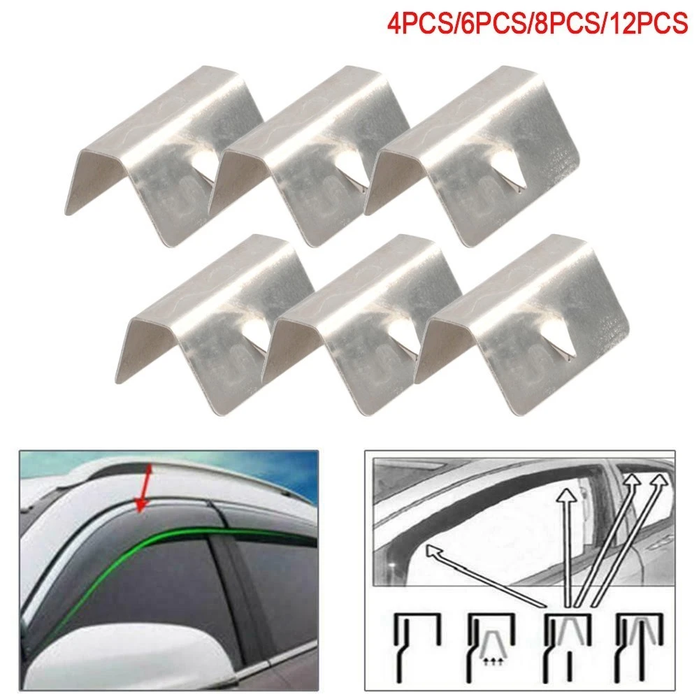 Wind / Rain Deflector Metal Fitting Clips Replacements For Heko G3 Sned