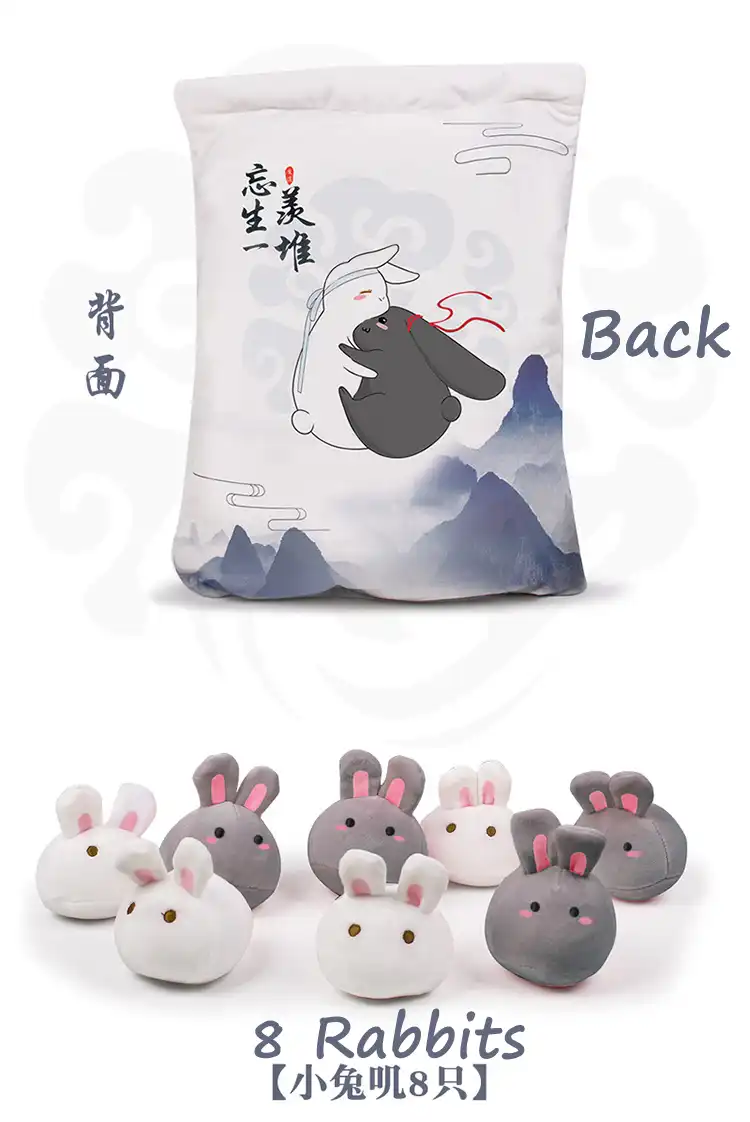 Anime Mo Dao Zu Shi Pillow With 8 Rabbit Filled Pp Custom Wei