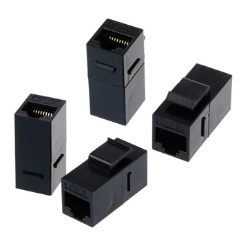 

2 Pcs CAT5e/CAT6 Unshielded Pass-through Module UTP Network Module RJ45 Connector Adapter