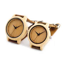 BOBO BIRD A0910 Lovers Minimalist Japanese Miyota Quartz Movement Bamboo Watch Handcrafted Wood Watches