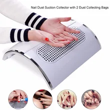 Biutee Powerful Nail Dust Suction Collector with 3 Fan Vacuum Cleaner Manicure Tools with 2 Dust