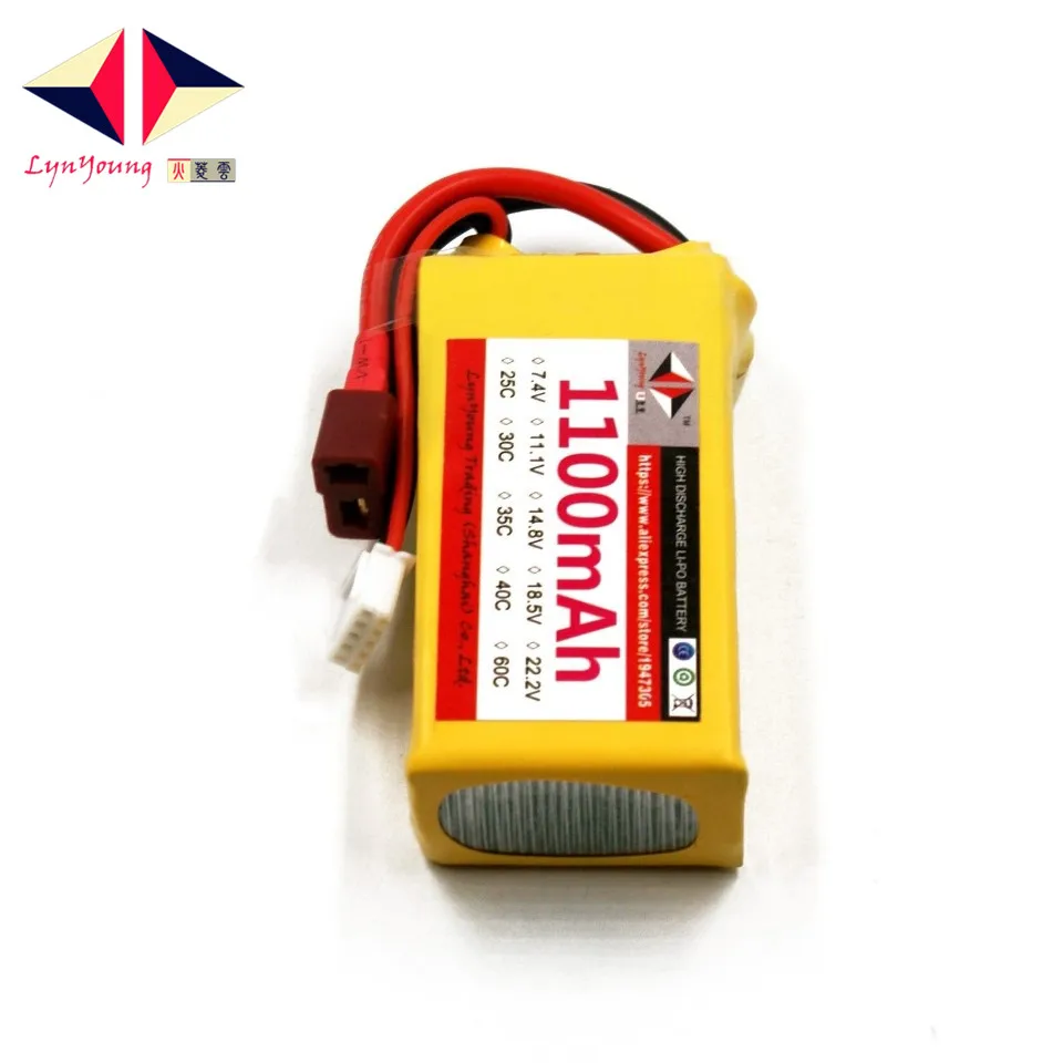 

HX Lipo Battery 4S 14.8V 1100mah 25C 30C 35C 40C 60C For RC Drone Quadcopter Helicopter Airplane Boat Car