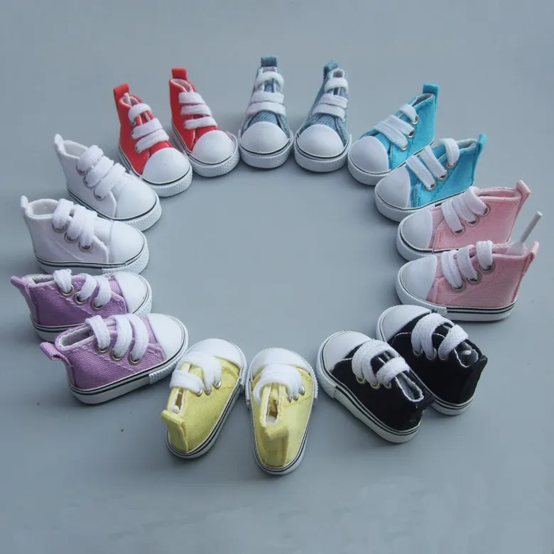 5 см текстильная интерьерная кукольная обувь мини-игрушка обувь Bjd для украшения ручной работы diy кукла Sneackers кукольная обувь