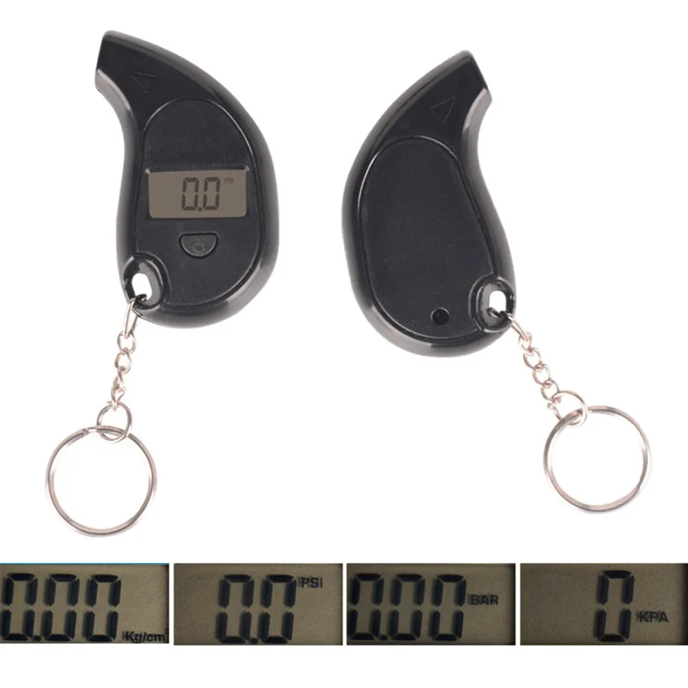 

Portable Digital Keychain Car Tire Tyre Air Pressure Gauge Meter Manometer Barometers Tester for Car Truck Motorcycle Bike