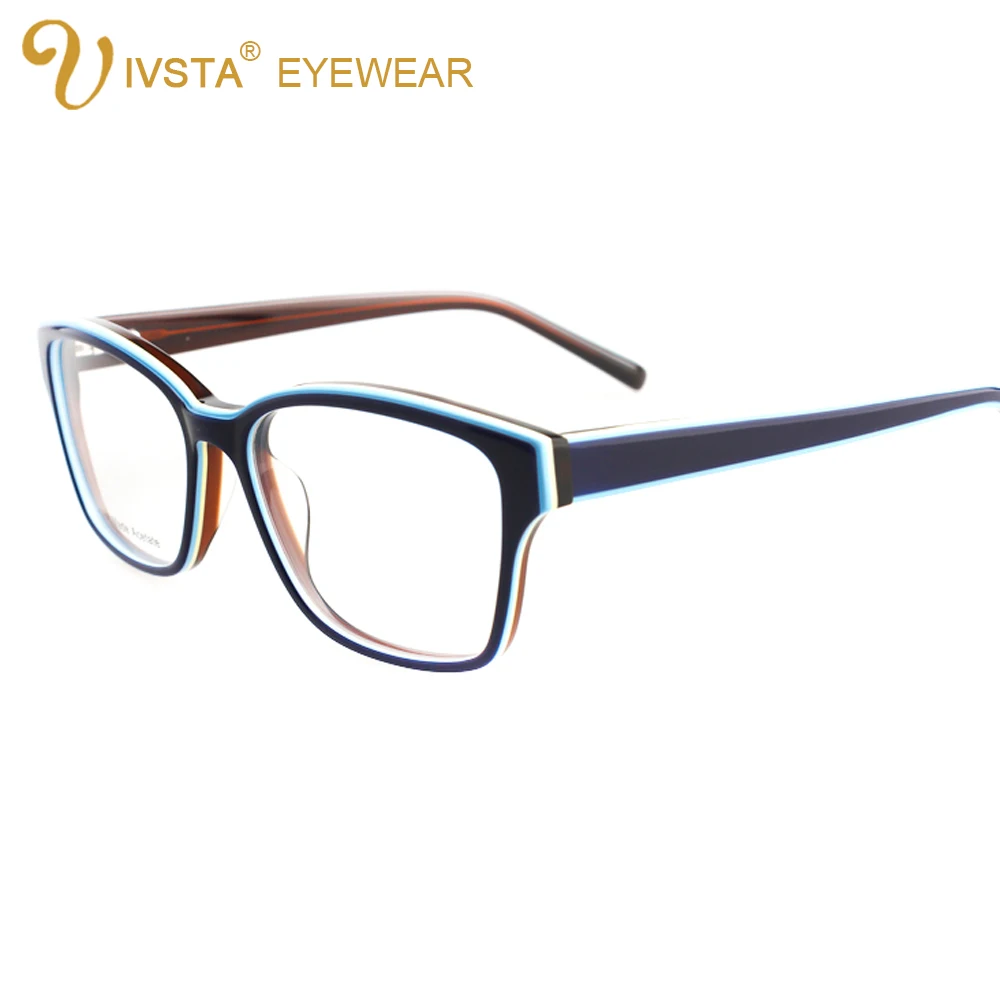 

IVSTA G1280A Handmade Acetate Optical Frame Cat Eye Glasses for Women Butterfly Shadow Color can custom to lenses with degree