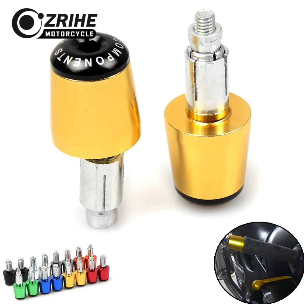 For KAWASAKI ZZR1200 ZZR1400 Z1000 Z1000SX ZRX12000 VN1500/1700 Handlebar Grips ends Bar Ends Handlebar Caps CNC Aluminum