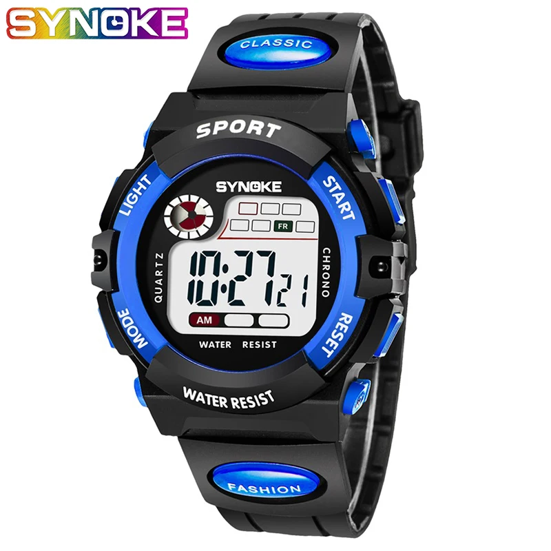 

Children's Watch Waterproof Sports Week Alarm Electronic Watches For Kids Anti-Shock Reloj Deportivo Children's Digital Clock