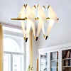Gold Bird Cage pendant Lamp Living room Bedroom origami bird light Kitchen Dining room Paper House Hanging Lighting Fixtures ► Photo 2/6