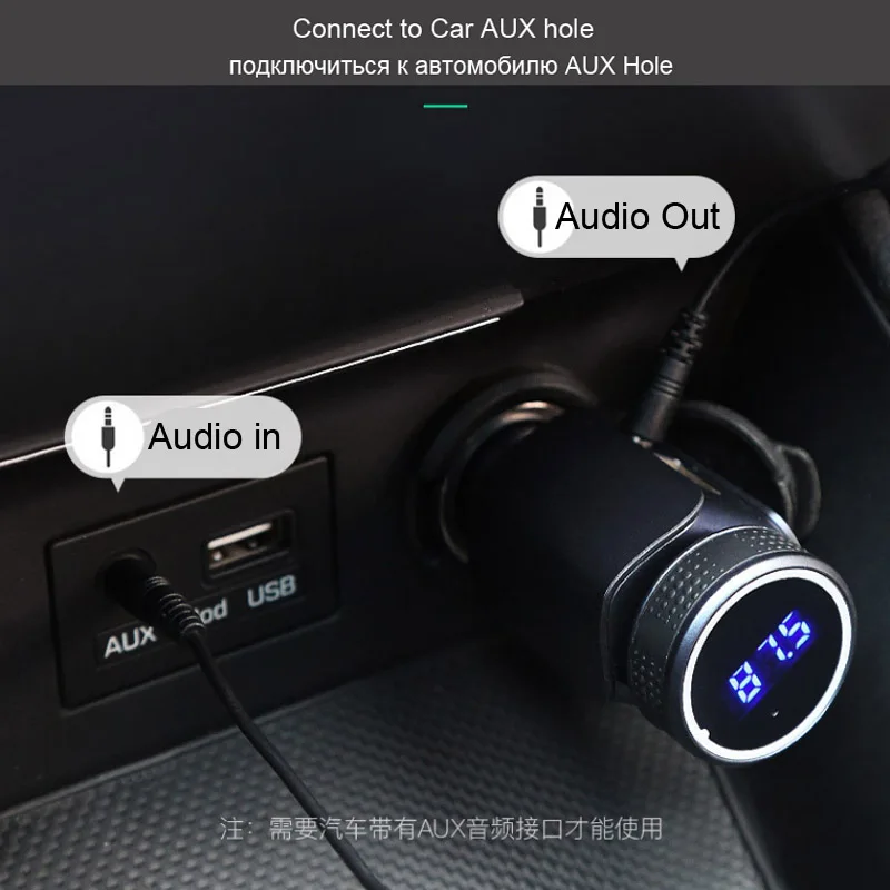 Автомобильный комплект громкой связи AGETUNR T18 Bluetooth 4 1 mp3 плеер FM передатчик USB