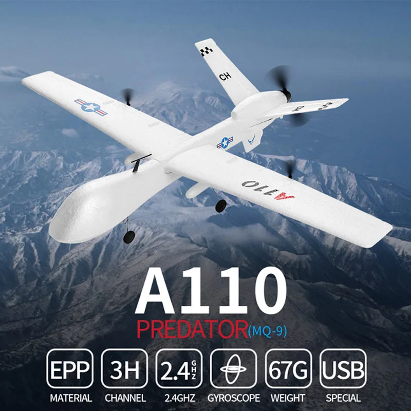 Plastic RC Airplane EPP DIY Aircraft 3 Channels 2.4Ghz Remote Control Airplane Toy Gifts BM88
