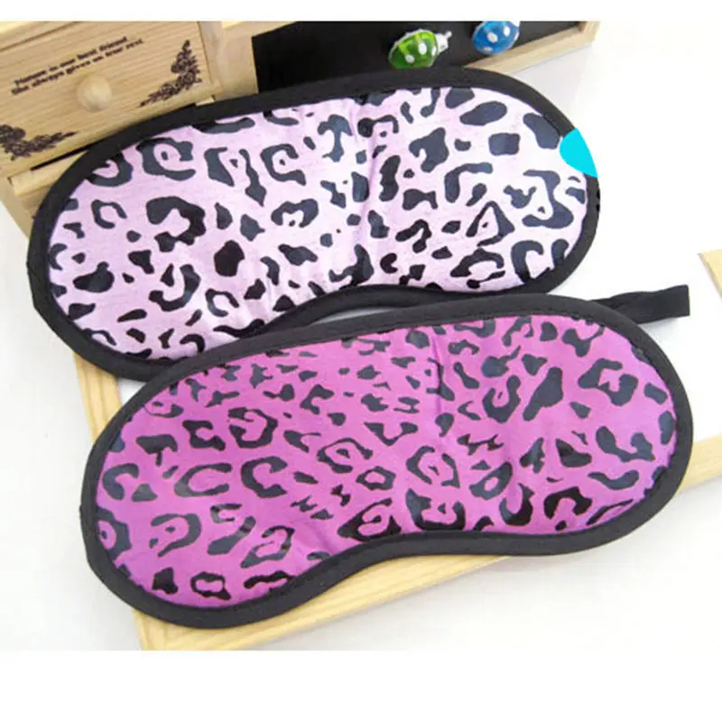 

Eye Care Tool Travel Sleeping Eye Mask Leopard Print Eye Cover Shade Blindfold Funny Eyemask Random Color