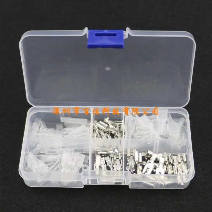 

120 pcs 2.8 / 4.8 / 6.3mm Isolated Seal Crimp Terminals Electrical Wire Connectors Crimp terminal connector Variety Kit