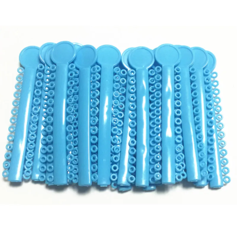 40pcs/bag Blue Dental ligature Tie Orthodontics Elastomeric Ligature