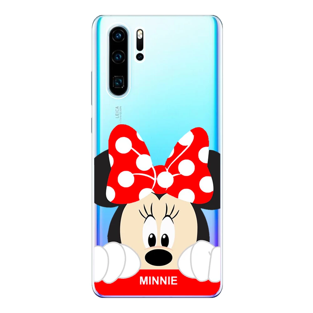 Для huawei P30 Lite Pro Чехол Мягкий силиконовый чехол из ТПУ P30 Lite Fundas милый Микки Минни P30 Pro Coque защитный чехол для телефона - Цвет: 409