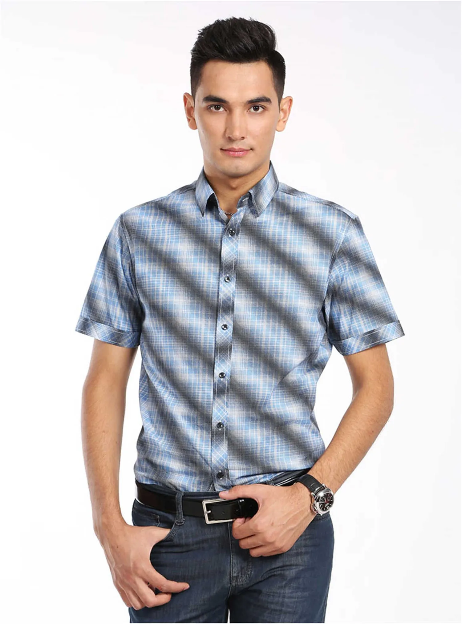 

2018 Men Long Sleeve Shirt Top Garment M200