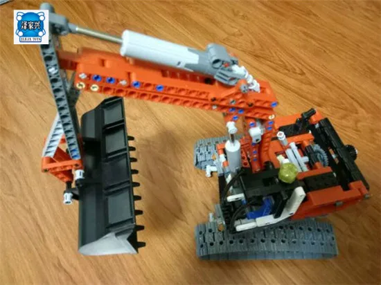 

Lepins Genuine Technic Series The Red Engineering Excavator Set Building Blocks Bricks Educational Toys Boys Christmas Gift