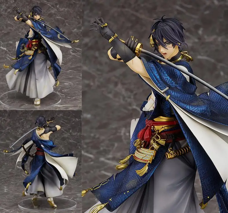 Фигурка героя аниме Touken Ranbu Online Mikazuki Munechika 18 см из ПВХ новая коллекция фигурок
