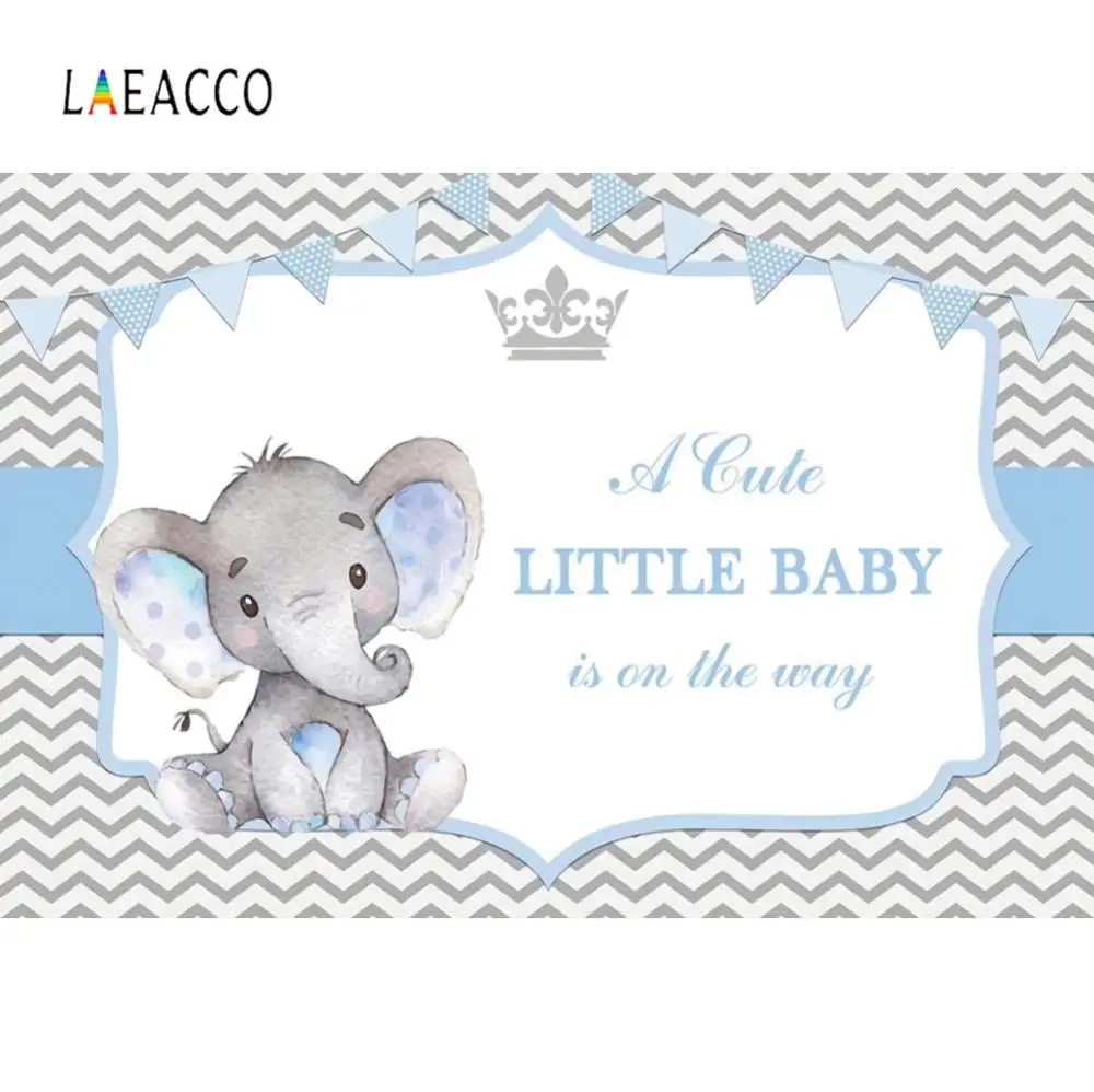 Baby Shower Elephant Backdrops For Photography Party Chevrons Stripe Poster Photocall Photography Backgrounds For Photo Studio Aliexpress