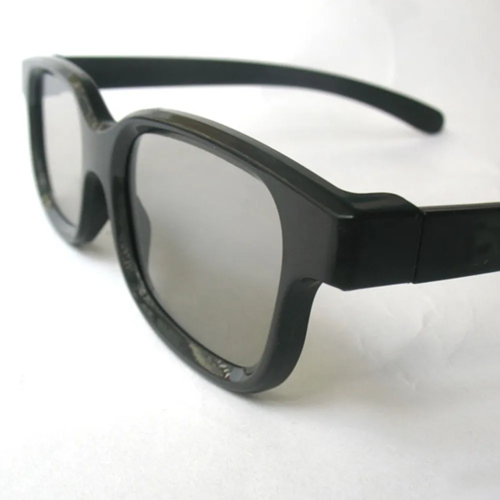 1Pair Polarized 3D Glasses Black Frame For Dimensional Anaglyph Movie Game DVD LCD Video Game Theatre Circular 1Pair Polarized 3D Glasses Black Frame For Dimensional Anaglyph Movie Game DVD LCD Video Game Theatre Circular