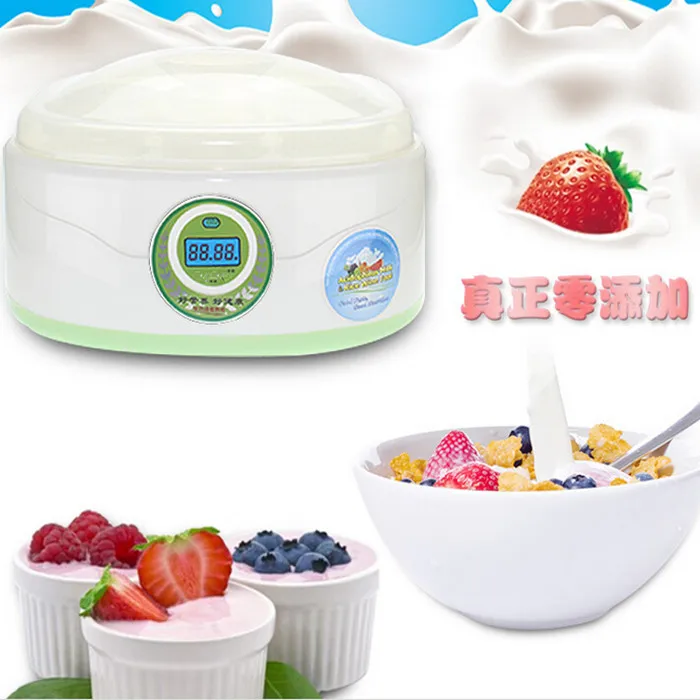 

Free Shipping High Quality Household  Plastic Liner Yogurt Maker Automatic Intelligent Laben Machine Breakfast