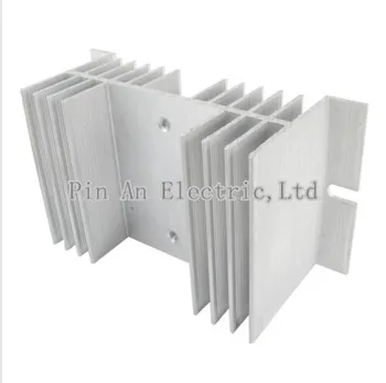 

SSR Aluminum Heat Sink 25A 30A Silver Tone Solid State Relay HeatSink Radiator for Single Phase SR-W