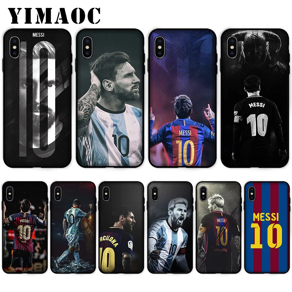 

YIMAOC Barcelona Messi 10 Soft Case for iPhone XS Max XR X 7 8 6 6S Plus 5 5S SE
