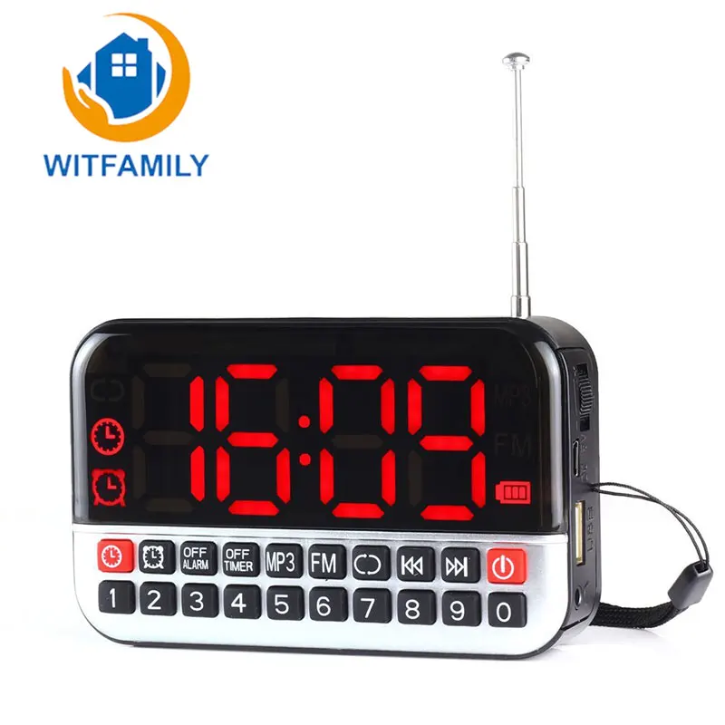 Buy Home Decor Multifunctional Led Radio Alarm Clock