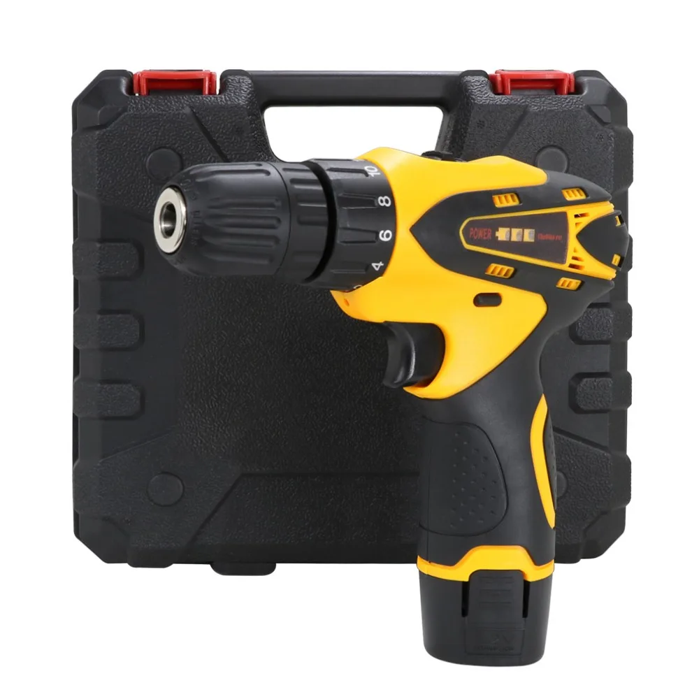 

12V Electric Cordless Wireless Screwdriver Torque Screw Gun Power Tool Rechargeable Lithium Battery cordless Electric Drill bit