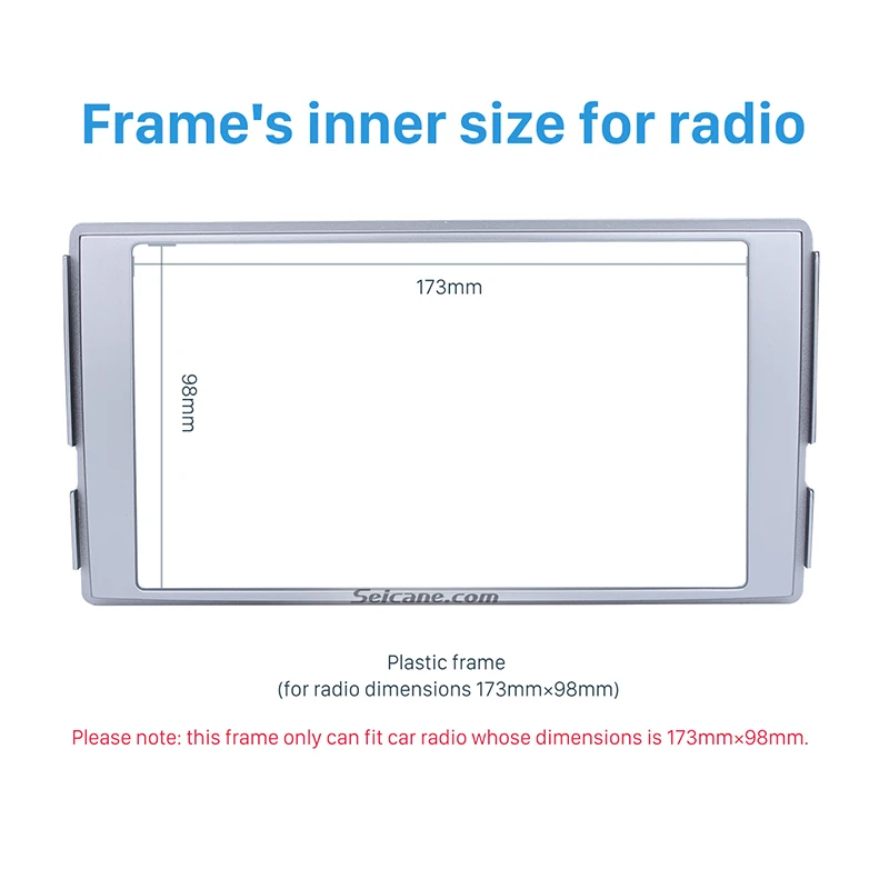 Seicane двойной Din 173*98 мм крышка отделка автомобиля стерео фасции Для 2007 HYUNDAI SANTAFE Радио Рамка тире рамка Комплект объемного DVD плеер