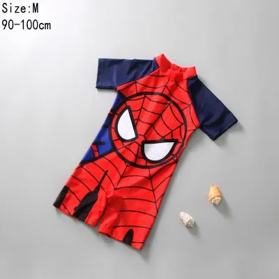 Spider-Man M Одежда для купания; детский слитный купальник; одежда для купания с человеком-пауком, акулой, крабом; пляжная одежда для мальчиков; детский солнцезащитный Быстросохнущий купальный костюм - Цвет: Spider-Man M
