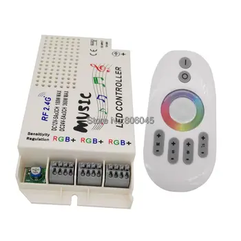 

DC12V 24V 5Ax3CH 15A Wireless RF 2.4G Music Remote Controller For 5050 3528 3014 RGB Led Strip light Led Control Music Conductor