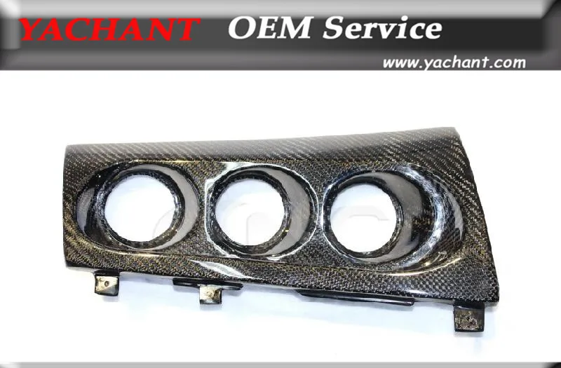 Carbon Fiber Triple Gauge Pod Holder 60mm RHD Fit For For 20082012