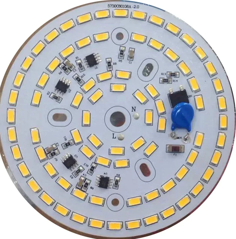 3 w 5 7 9w12w 15 25 30 40 W 60 100 водителя led SMD2835 привело PCB для круглых лампочка 220 V