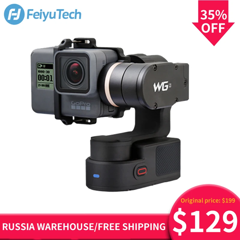 

FeiyuTech WG2 Wearable Mountable Gimbal IP67 Waterproof Stabilizer for Action Camera Gopro Hero 6 4 5 session Gropro3+
