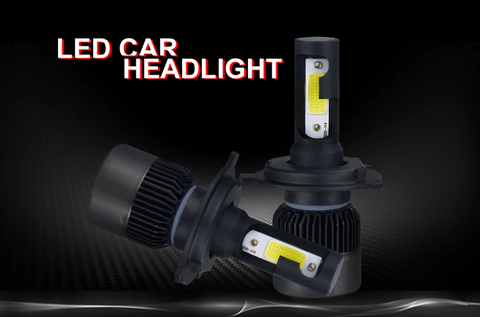 MeeToo H7 Led Car Headlight H4 LED H1 H11 HB4 HB3 9005 9006 72W 8000LM Bright Car Headlights Fog Light 12V Auto Headlamp 6500K  (1)