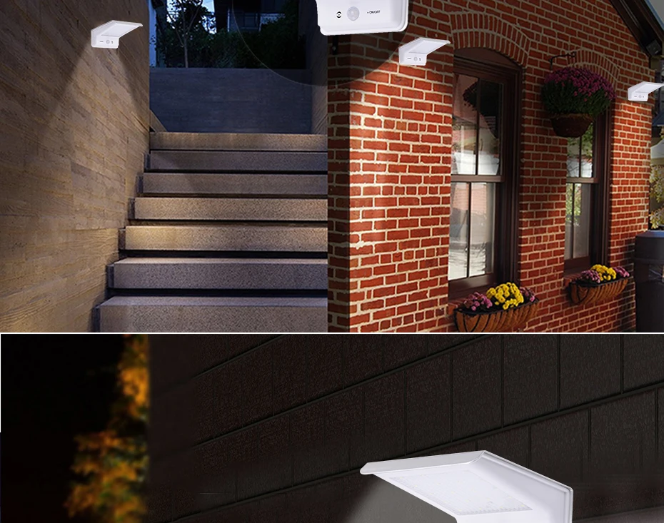 Sensor de Movimento ao ar Movido a Energia Solar para a Segurança do Jardim Ip65 à Prova Solar Luz Pir Livre Luzes Caminho Rua d' Água Lâmpada 4 Pcs 20 Led 21 Sensor de Movimento Ao Ar Livre Luzes