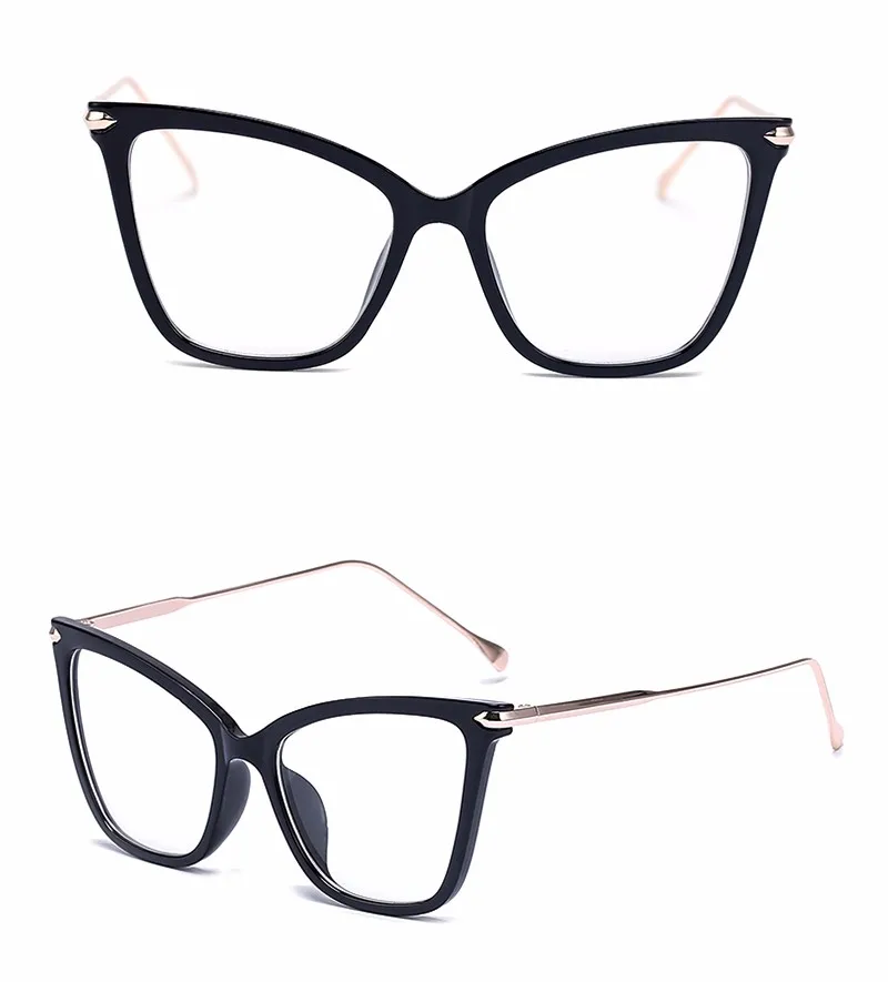 Peekaboo черные сексуальные модные очки кошачий глаз дизайнерские брендовые роскошные большие очки кошачий глаз оправа для женщин женские золотые