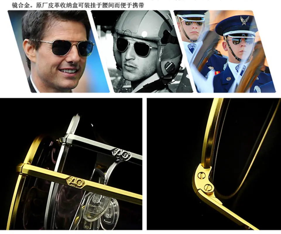 Авиационные солнцезащитные очки, мужские, wo, Ретро стиль, фирменный дизайн, американская армия, военные, оптические, AO, солнцезащитные очки, Oculos de sol masculino