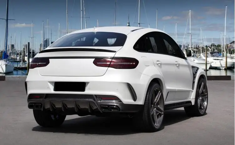 Углеродное волокно задний багажник спойлер для Mercedes Benz GLE купе C292 GLE63 300 320 350 400 500