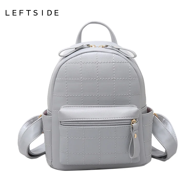 LEFTSIDE Fashion Women Backpacks Feminine Small Travel Backpack School Bags for Girls PU Leather Women Back