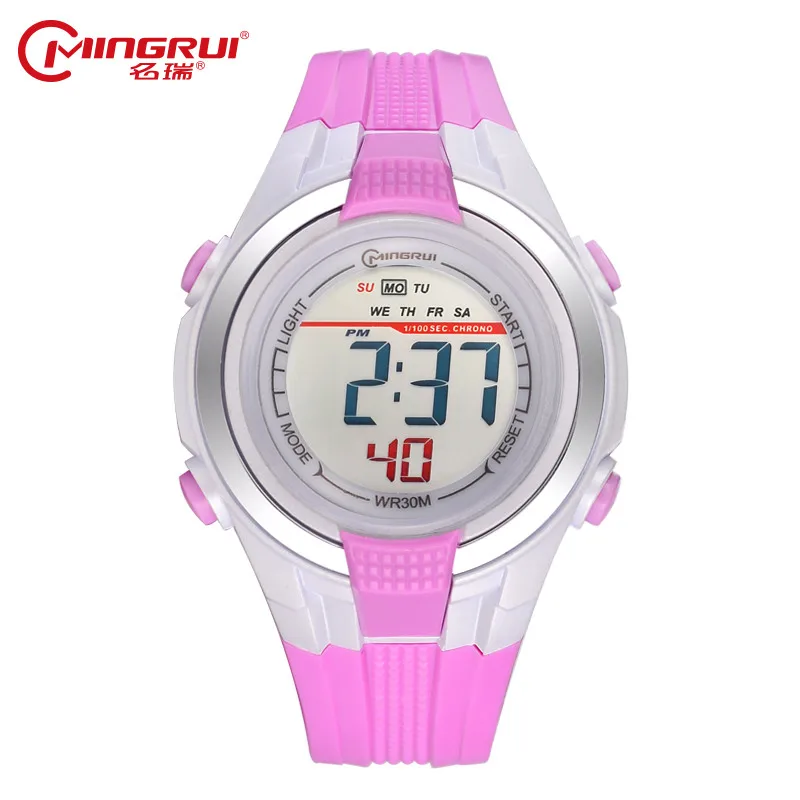 

MINGRUI Children Watches Cute Kids Watches Sports Cartoon Watch for Girls Waterproof Rubber Children Digital Wristwatches Reloj