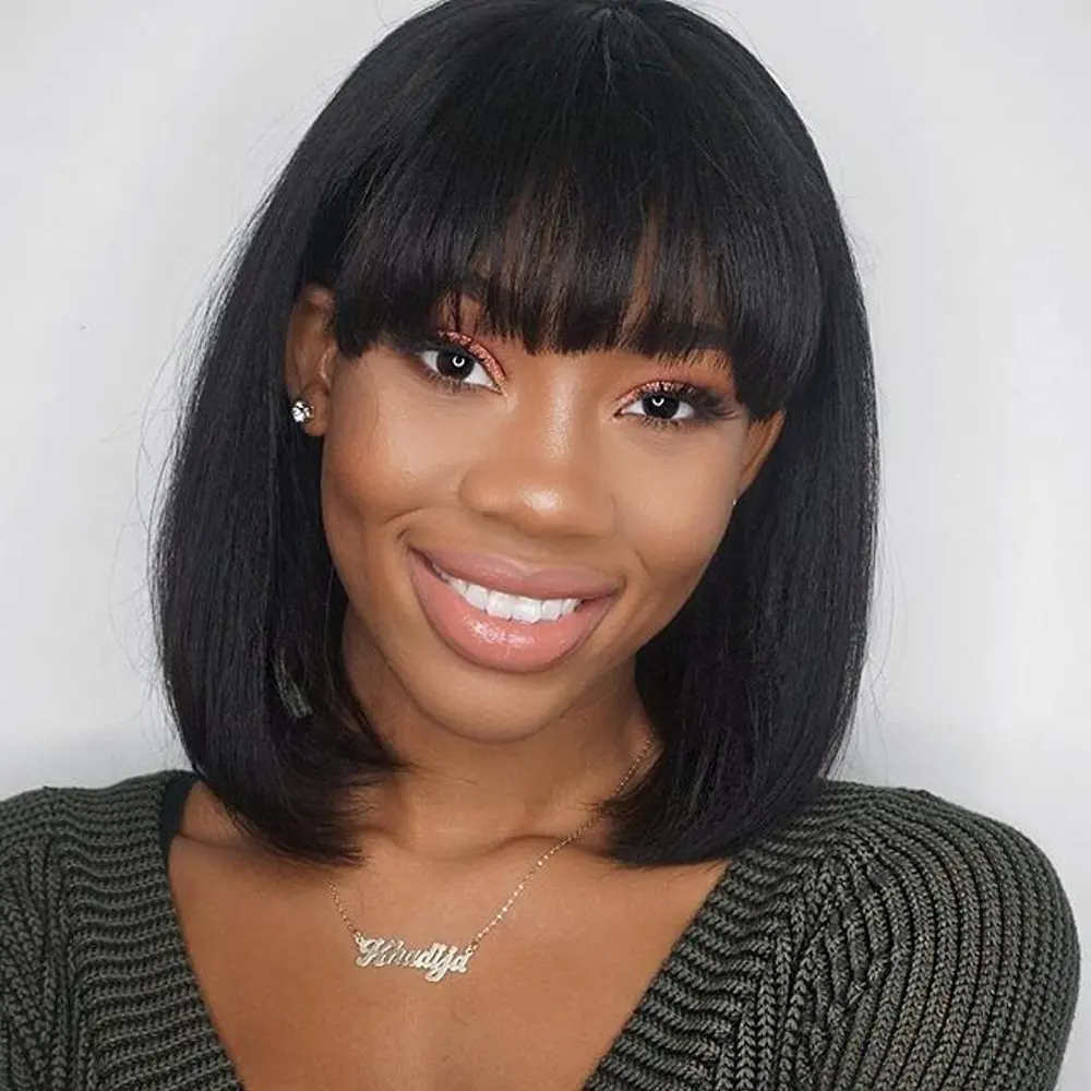 

AOSIWIG Short Bob Wig Synthetic Wigs For Women Heat Resistant Straight Hair For Women Hairpieces