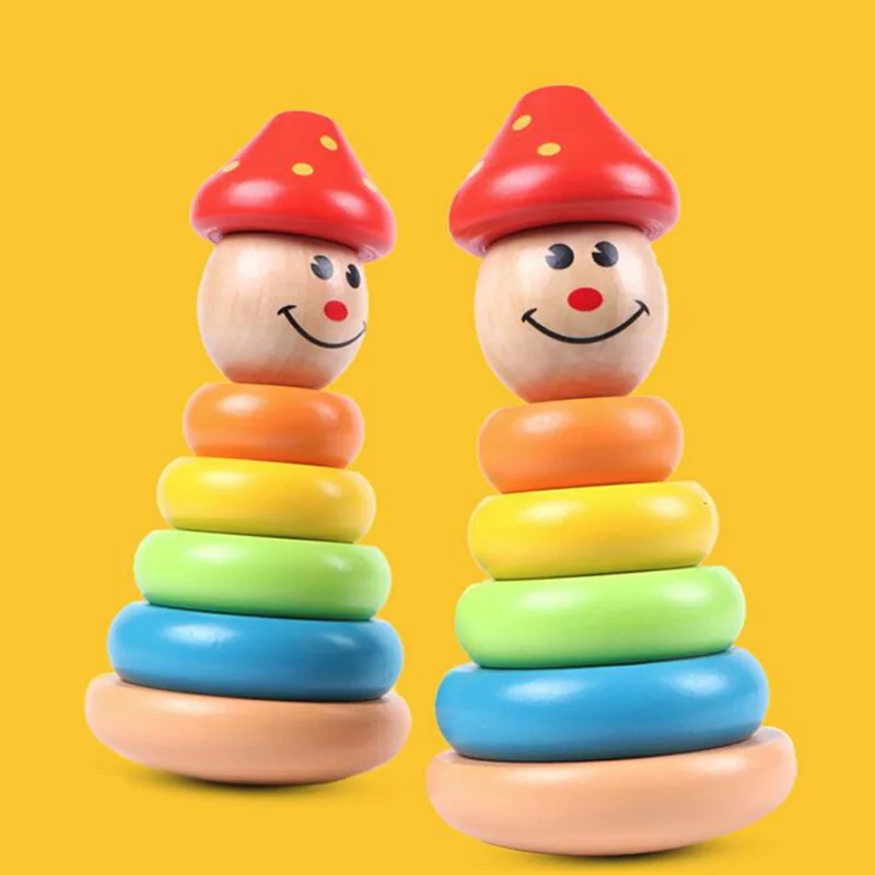 

Montessori Wooden Toys Childhood Learning Toy Children Kids Baby Colorful Wooden Blocks Enlightenment educational toy