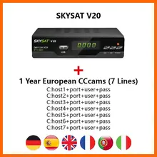 H.265 DVB-S2 Receiver with CCCamd Cline for Germany Spain UK Portugal support Xtream IPTV m3u autoroll Powervu Biss SKYSAT V20 H.265 DVB-S2 Receiver with CCCamd Cline for Germany Spain UK Portugal support Xtream IPTV m3u autoroll Powervu Biss SKYSAT V20