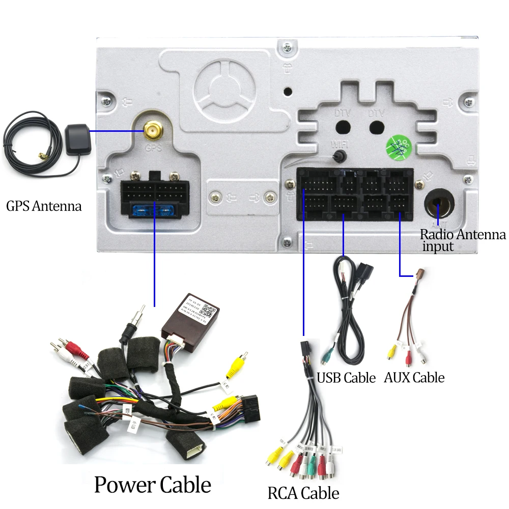 Best Owtosin 2 Din Android 9.0 Car Radio Multimedia For Toyota RAV4 2012 2013 2014 2015 2016 2017 2018 Car GPS Navigation Autoradio 5