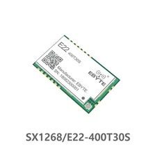 SX1268 LoRa TCXO 433 МГц 30dBm E22-400T30S SMD UART беспроводной приемопередатчик IPEX отверстие для штампа 1 Вт передатчик и приемник дальнего действия