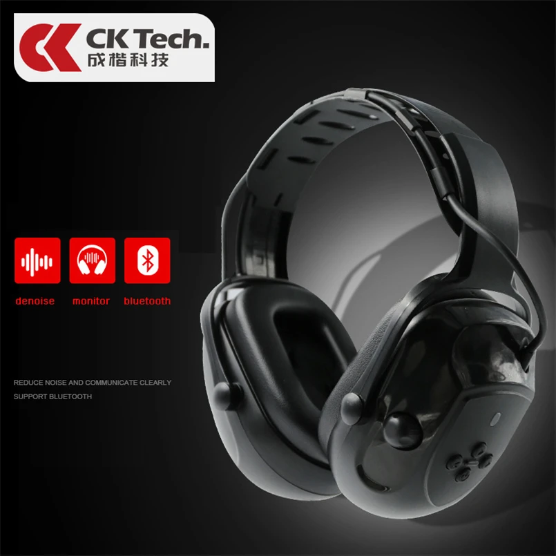 

CK Tech.Electronic Shooting Earmuff Hunting Monitor Automatic Noise Reduction Earmuffs Anti-noise Bluetooth Silencer